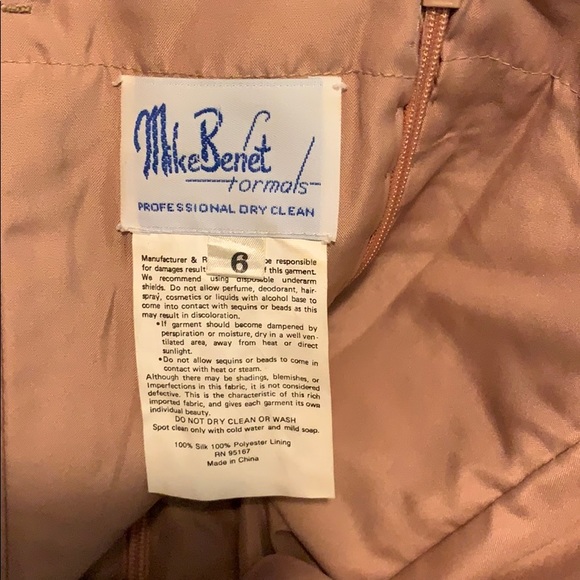 Custom Made Sequins Beaded Evening Gown - Picture 7 of 8